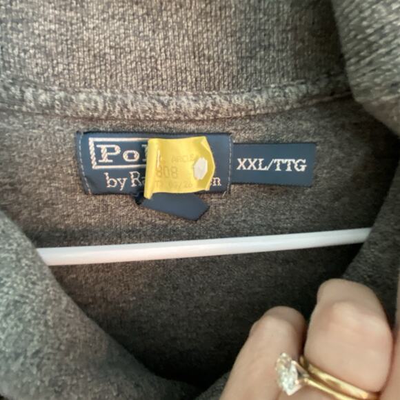 Polo Ralph Lauren Sweater Mens Size XXL Shawl Loop Collar Pullover Preppy Button - Picture 2 of 8